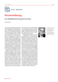 Dokument Personenbezug