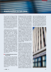 Dokument Arbeitsmedizin im Jahr 2030