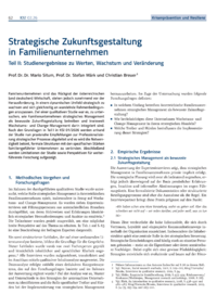 Dokument Strategische Zukunftsgestaltung in Familienunternehmen
