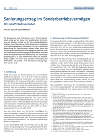 Dokument Sanierungsertrag im Sonderbetriebsverm&ouml;gen