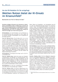 Dokument Welchen Nutzen bietet der KI-Einsatz im Krisenumfeld?