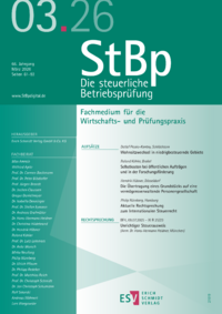 Dokument Die steuerliche Betriebspr&uuml;fung Ausgabe 03 2026