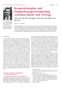 Dokument Kooperationsplan und Eingliederungsvereinbarung zwischen Macht und Vertrag