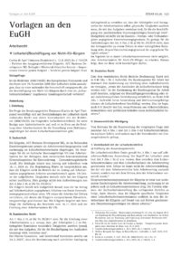 Dokument Vorlagen an den EuGH