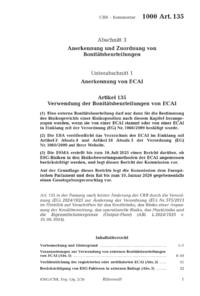Dokument Artikel 135 Verwendung der Bonit&auml;tsbeurteilungen von ECAI