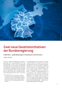 Dokument Zwei neue Gesetzesinitiativen der Bundesregierung