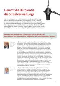 Dokument Hemmt die B&uuml;rokratie die Sozialverwaltung?