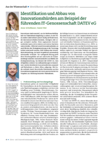Dokument Identifikation und Abbau von Innovationsh&uuml;rden am Beispiel der f&uuml;hrenden IT-Genossenschaft DATEV eG