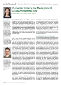 Dokument Customer Experience Management als Wachstumstreiber