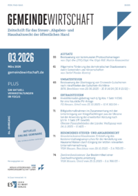 Dokument Zeitschrift Gemeindewirtschaft (GW) Ausgabe 03 2026