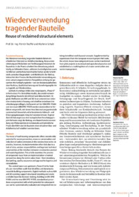 Dokument Wiederverwendung tragender Bauteile