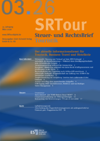 Dokument Steuer- und RechtsBrief Touristik Ausgabe 03 2026