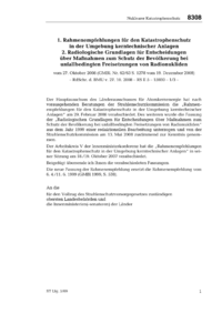 Dokument Rahmenempfehlungen f&uuml;r den Katastrophenschutz