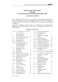 Dokument Einheiten im ABC-Einsatz &ndash; Auszug &ndash; Feuerwehr-Dienstvorschrift 500 (FwDV 500)
