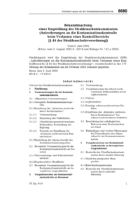 Dokument Anforderungen an die Kontaminationskontrolle beim Verlassen eines Kontrollbereichs (&sect; 44 der Strahlenschutzverordnung)