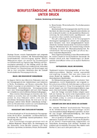 Dokument Berufsst&auml;ndische Altersversorgung unter Druck