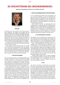 Dokument Die Ersch&uuml;tterung des Anscheinsbeweises