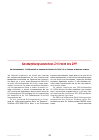 Dokument Gesetzgebungsausschuss Zivilrecht des DAV