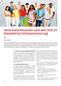 Dokument Versicherte Personen nach dem SGB VII (Gesetzliche Unfallversicherung)