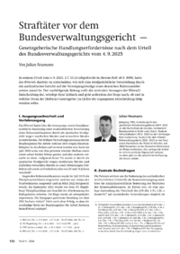 Dokument Straft&auml;ter vor dem Bundesverwaltungsgericht