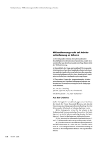 Dokument Mitbestimmungsrecht bei Arbeitszeiterfassung an Schulen