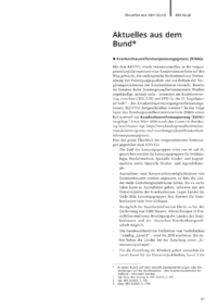 Dokument Aktuelles aus dem Bund