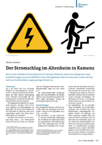 Dokument Der Stromschlag im Altenheim in Kamenz