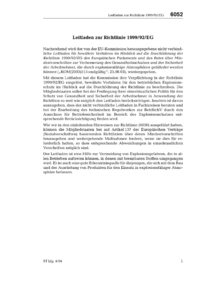 Dokument Leitfaden zur Richtlinie 1999/92/EG