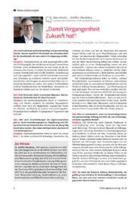 Dokument &bdquo;Damit Vergangenheit Zukunft hat&ldquo;