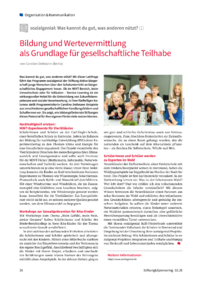 Dokument Bildung und Wertevermittlung als Grundlage f&uuml;r gesellschaftliche Teilhabe