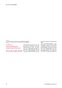 Dokument Preise & Auszeichnungen