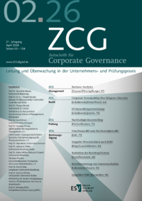 Dokument Zeitschrift f&uuml;r Corporate Governance Ausgabe 02 2026