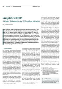 Dokument Simplified ESRS