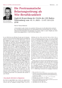 Dokument Die Posttraumatische Belastungsst&ouml;rung als Wie-Berufskrankheit