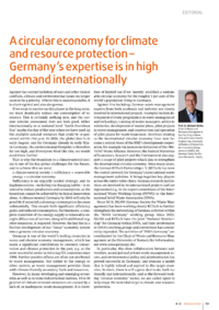 Dokument A circular economy for climate and resource protection &ndash; Germany&rsquo;s expertise is in high demand internationally
