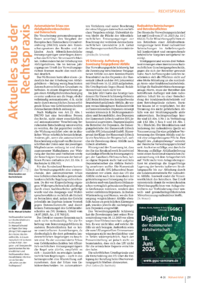 Dokument Aktuelles aus der Rechtspraxis