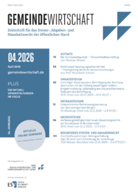Dokument Zeitschrift Gemeindewirtschaft (GW) Ausgabe 04 2026