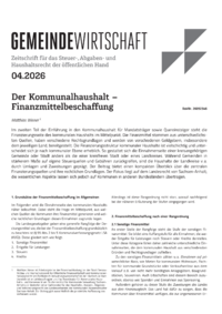 Dokument Der Kommunalhaushalt &ndash; Finanzmittelbeschaffung