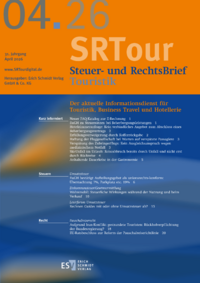 Dokument Steuer- und RechtsBrief Touristik Ausgabe 04 2026