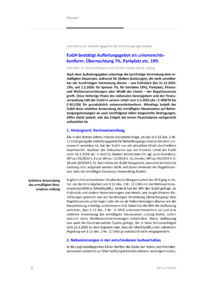 Dokument EuGH best&auml;tigt Aufteilungsgebot als unionsrechtskonform: &Uuml;bernachtung 7%, Parkplatz etc. 19%