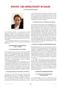Dokument Richter- und Anwaltschaft im Dialog