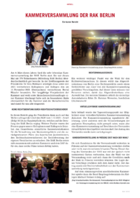 Dokument Kammerversammlung der RAK Berlin