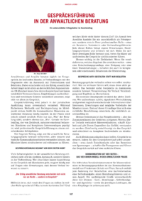 Dokument Gespr&auml;chsf&uuml;hrung in der anwaltlichen Beratung