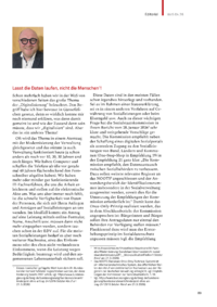 Dokument Lasst die Daten laufen, nicht die Menschen