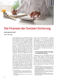 Dokument Die Finanzen der Sozialen Sicherung