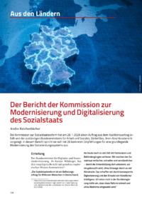 Dokument Der Bericht der Kommission zur Modernisierung und Digitalisierung des Sozialstaats