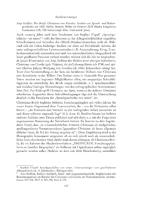 Dokument Anja Stehfest: Die Briefe Christiana von Goethes. Studien zur Sprach- und Kulturgeschichte um 1800