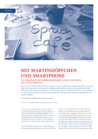 Dokument Mit Martinsz&ouml;pfchen und Smartphone