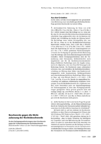 Dokument Beschwerde gegen die Nichtzulassung der Rechtsbeschwerde