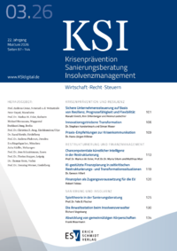 Dokument Krisenpr&auml;vention Sanierungsberatung Insolvenzmanagement Ausgabe 03 2026